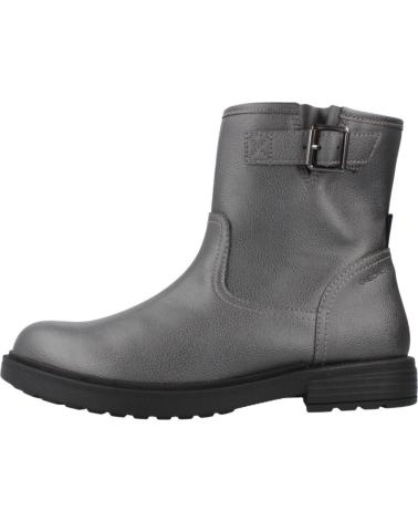 STIVALI GEOX J ECLAIR GIRL B C1357 GRIGIO CON CERNIERA E FIBBIA C1357
