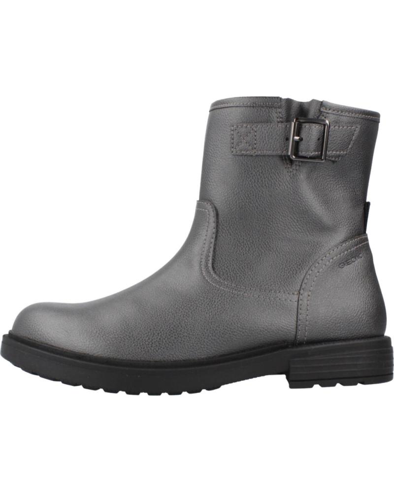 STIVALI GEOX J ECLAIR GIRL B C1357 GRIGIO CON CERNIERA E FIBBIA C1357