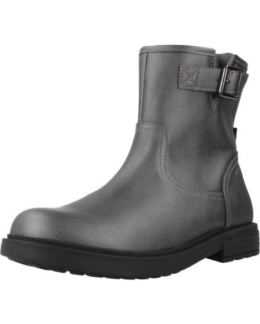 STIVALI GEOX J ECLAIR GIRL B C1357 GRIGIO CON CERNIERA E FIBBIA C1357