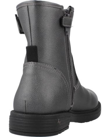 STIVALI GEOX J ECLAIR GIRL B C1357 GRIGIO CON CERNIERA E FIBBIA C1357