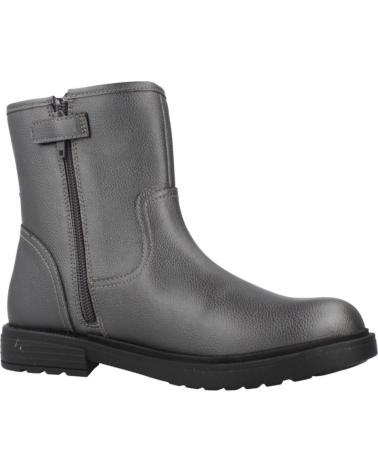 STIVALI GEOX J ECLAIR GIRL B C1357 GRIGIO CON CERNIERA E FIBBIA C1357