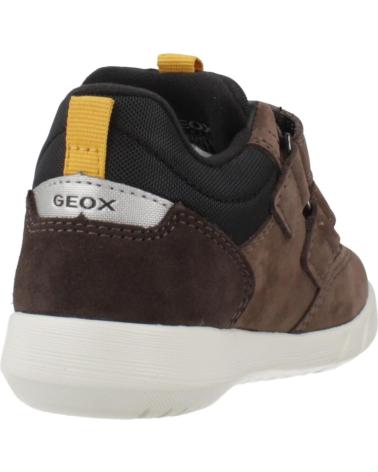 GEOX B HYROO BOY WPF C0517 BRAUNE SNEAKER MIT KLETTVERSCHLUSS C0517