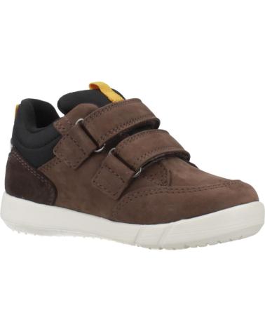 GEOX B HYROO BOY WPF C0517 BRAUNE SNEAKER MIT KLETTVERSCHLUSS C0517