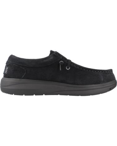 TÉNIS CASUAIS HEY DUDE WALLY X SUEDE PRETO BLACK