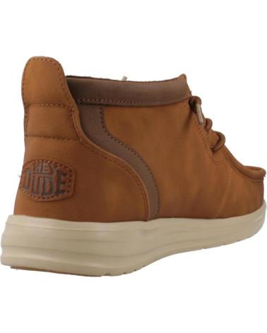 HEY DUDE WALLY MID GRIP R CLASSIC ANKLE BOOTS BROWN CGNTAN