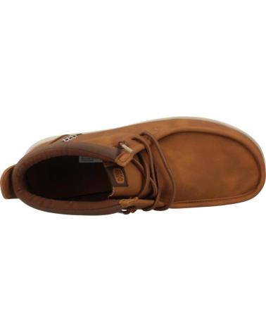 HEY DUDE WALLY MID GRIP R CLASSIC ANKLE BOOTS BROWN CGNTAN