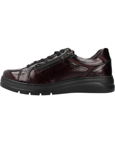 FLUCHOS BASKETS F1666 CASUAL EN CUIR BORDEAUX BRDEOS
