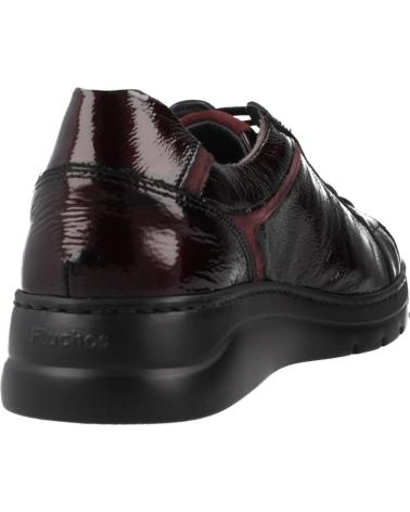 FLUCHOS BASKETS F1666 CASUAL EN CUIR BORDEAUX BRDEOS