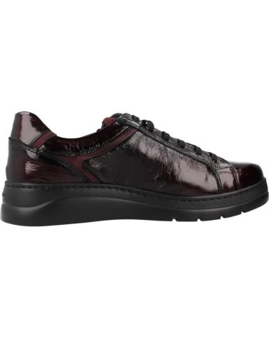 FLUCHOS BASKETS F1666 CASUAL EN CUIR BORDEAUX BRDEOS