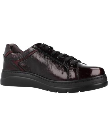 FLUCHOS BASKETS F1666 CASUAL EN CUIR BORDEAUX BRDEOS