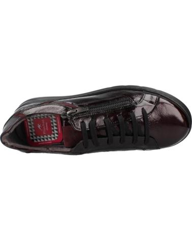 FLUCHOS BASKETS F1666 CASUAL EN CUIR BORDEAUX BRDEOS