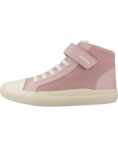 TÊNIS CANO ALTO GEOX J GISLI GIRL C8014 ROSA C8014