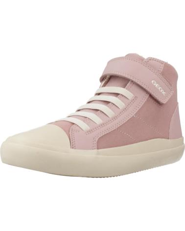 TÊNIS CANO ALTO GEOX J GISLI GIRL C8014 ROSA C8014