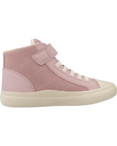 TÊNIS CANO ALTO GEOX J GISLI GIRL C8014 ROSA C8014