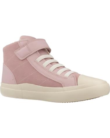 TÊNIS CANO ALTO GEOX J GISLI GIRL C8014 ROSA C8014