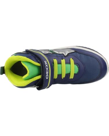 GEOX SNEAKER J INEK BOY C0749 BLAU MIT LICHTERN C0749