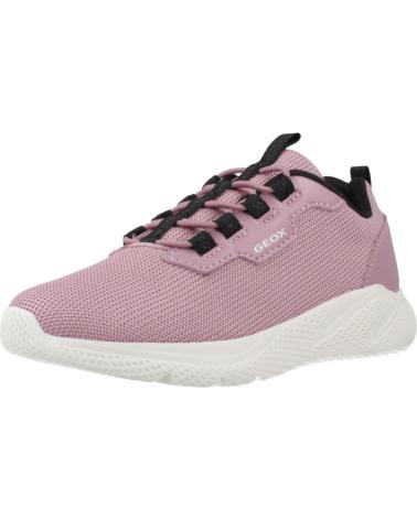 SAPATILHAS CASUAIS GEOX J SPRINTYE GIRL ROSA C8106 C8106