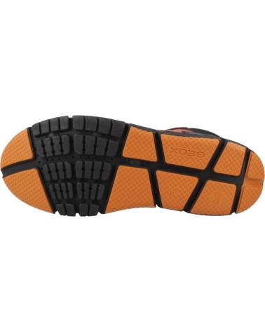 GEOX FLEXYPER BOY B ABX C8353 - TREKKINGSTIEFEL KLETTVERSCHLUSS BRAUN C8353