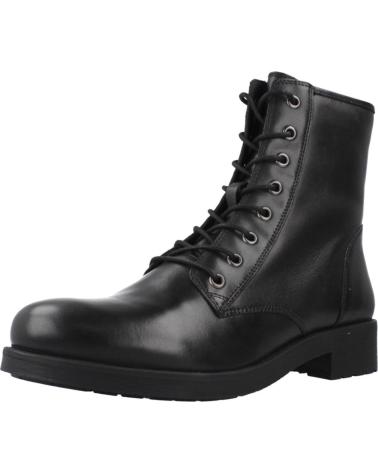 BOTTINES GEOX D RAWELLE NOIRES À LACETS ET FERMETURE ÉCLAIR LATÉRALE C9999 C9999
