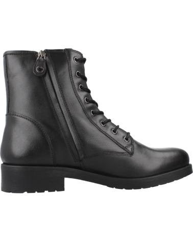 BOTTINES GEOX D RAWELLE NOIRES À LACETS ET FERMETURE ÉCLAIR LATÉRALE C9999 C9999