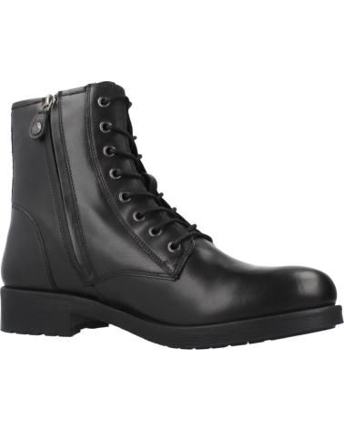 BOTTINES GEOX D RAWELLE NOIRES À LACETS ET FERMETURE ÉCLAIR LATÉRALE C9999 C9999