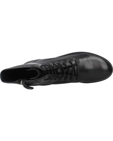 BOTTINES GEOX D RAWELLE NOIRES À LACETS ET FERMETURE ÉCLAIR LATÉRALE C9999 C9999