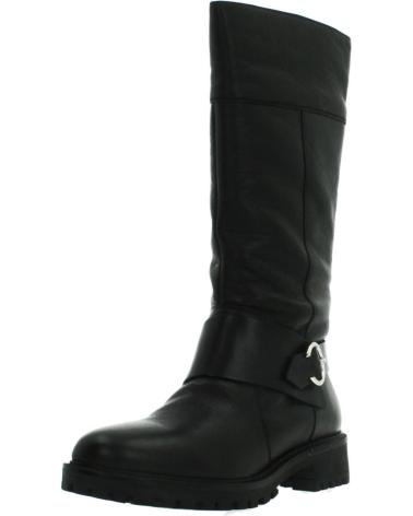 BOTTES HAUTES GEOX D HOARA NOIRES AVEC BOUCLE DÉCORATIVE C9999 C9999