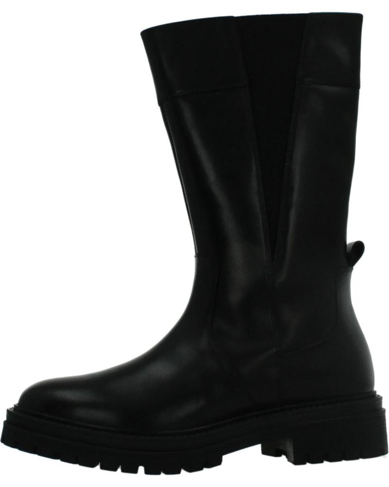 GEOX D IRIDEA STIEFEL SCHWARZ MIT DICKER SOHLE UND MITTLEREM SCHAFT C9999 C9999