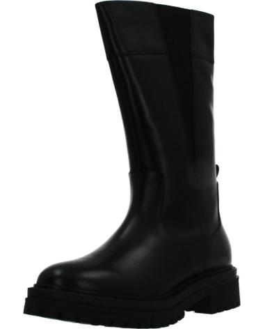GEOX D IRIDEA STIEFEL SCHWARZ MIT DICKER SOHLE UND MITTLEREM SCHAFT C9999 C9999