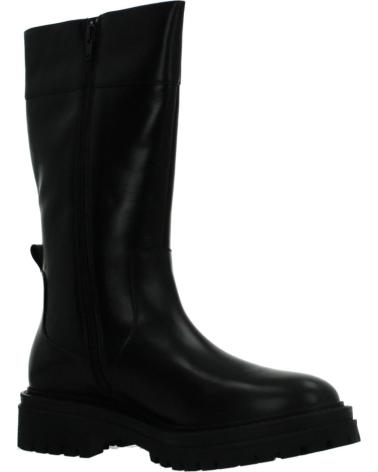 GEOX D IRIDEA STIEFEL SCHWARZ MIT DICKER SOHLE UND MITTLEREM SCHAFT C9999 C9999