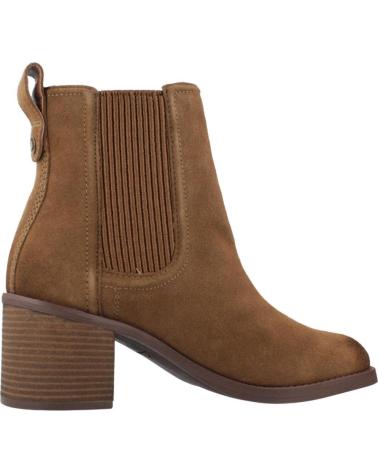 CLARKS CHAMBERLY TOP - BOTINS CHELSEA DE CAMURÇA CASTANHO NOGUEIRA WALNUT
