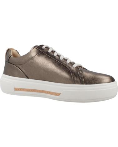 CLARKS HOLLYHOCK WALK TÊNIS CASUAIS - CINZA METÁLICO METALLIC