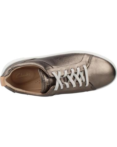CLARKS HOLLYHOCK WALK TÊNIS CASUAIS - CINZA METÁLICO METALLIC