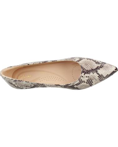 CLARKS ADELA COURT LEA ANIMAL PRINT GRYSNAKE PUMPS GRYSNAKE