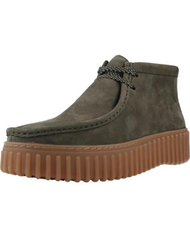 CLARKS TORHILL MOSS - DRKGREEN SUEDE BOOT DRKGREEN