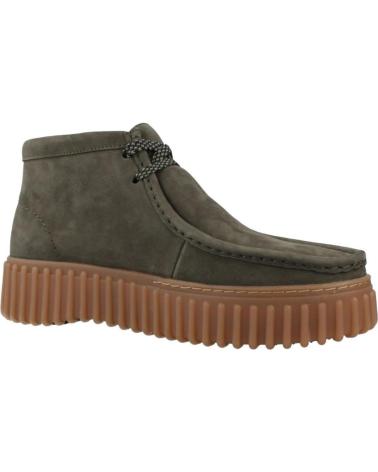 CLARKS TORHILL MOSS - DRKGREEN SUEDE BOOT DRKGREEN