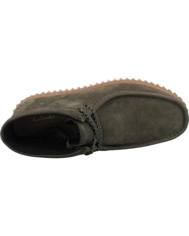 CLARKS TORHILL MOSS - DRKGREEN SUEDE BOOT DRKGREEN
