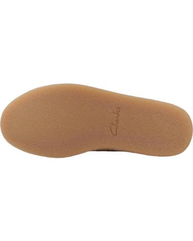 CLARKS CLARKWOOD LOW - SCARPE STRINGATE IN CAMOSCIO MARRONE COLA