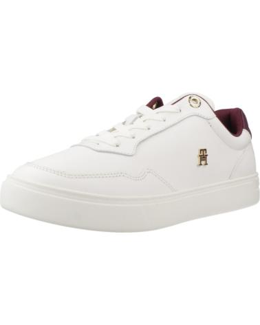 TOMMY HILFIGER ELEVATED COURT SNEAKER - BASKETS BLANCHES YBH YBH