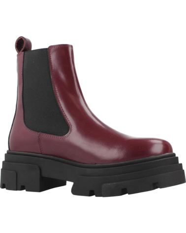 BOTINS CHELSEA TOMMY HILFIGER TH SHINY LEATHER BORDÔ H04 COM PLATAFORMA H04