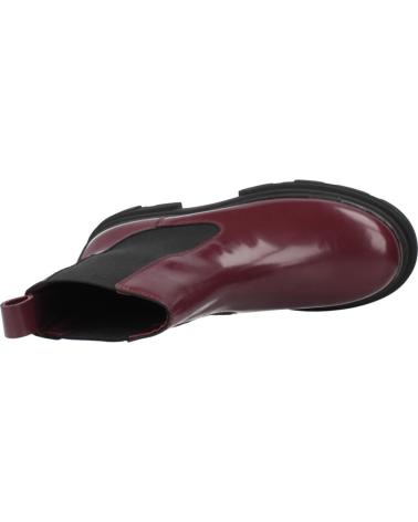 BOTINS CHELSEA TOMMY HILFIGER TH SHINY LEATHER BORDÔ H04 COM PLATAFORMA H04