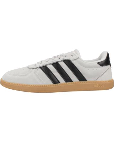 BASKETS ADIDAS BREAKNET SLEEK GRISES AVEC SEMELLE GOMME ET RAYURES NOIRES GREY