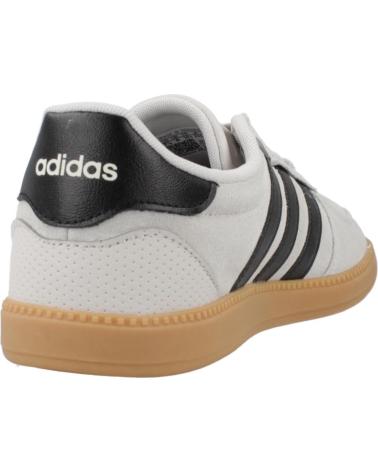 BASKETS ADIDAS BREAKNET SLEEK GRISES AVEC SEMELLE GOMME ET RAYURES NOIRES GREY