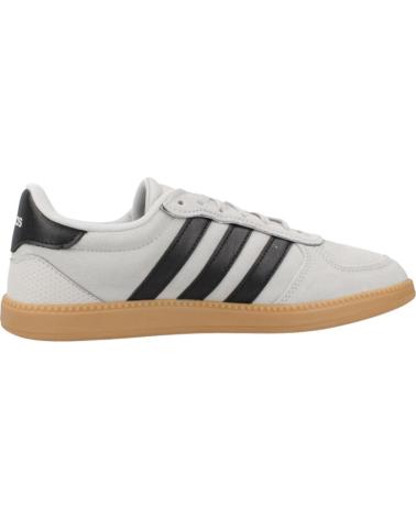 BASKETS ADIDAS BREAKNET SLEEK GRISES AVEC SEMELLE GOMME ET RAYURES NOIRES GREY