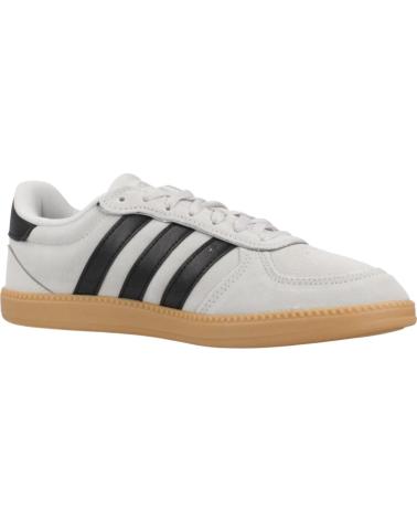 BASKETS ADIDAS BREAKNET SLEEK GRISES AVEC SEMELLE GOMME ET RAYURES NOIRES GREY