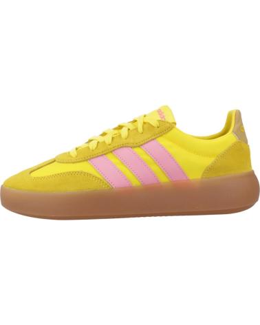 ADIDAS BARREDA DECODE JAUNE AVEC BANDES ROSES ET SEMELLE GOMME YELLOW