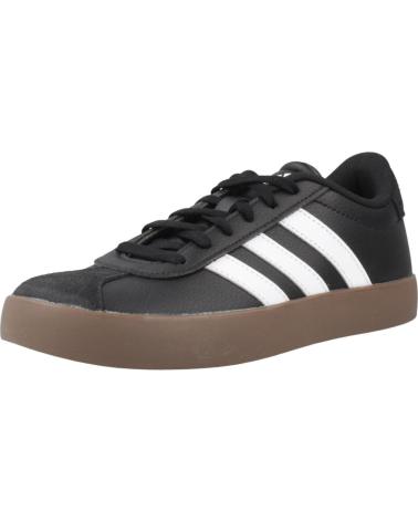 ADIDAS VL COURT 3.0 K - BASKETS NOIR ET BLANC CBLACK-FTWWHT-GUM5