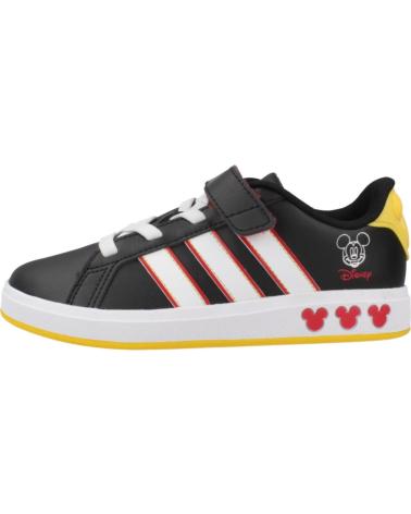 ADIDAS GRAND COURT MICKEY KINDER TURNSCHUHE SCHWARZ BLACK