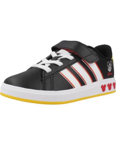 ADIDAS GRAND COURT MICKEY KINDER TURNSCHUHE SCHWARZ BLACK