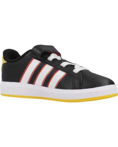 ADIDAS GRAND COURT MICKEY KINDER TURNSCHUHE SCHWARZ BLACK
